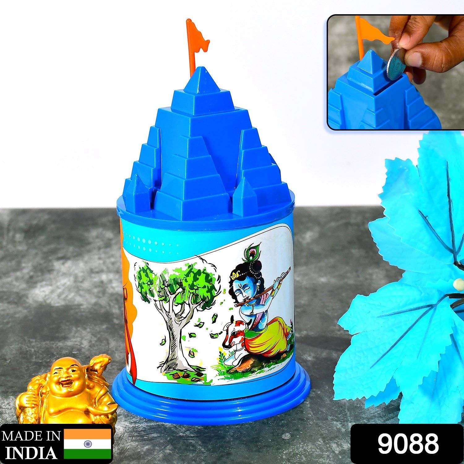 Temple coin bank for saving money Temple coin bank for saving money